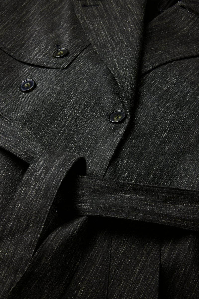 TRENCH JOURDAIN GRIS ANTRACITA - Imagen 8