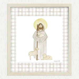 Lámina Buen Pastor - beige
