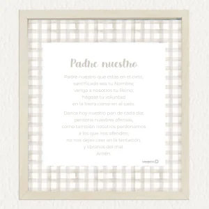 Oración Padre Nuestro - beige