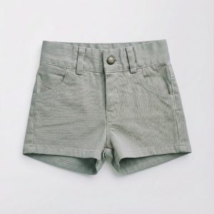 Pantalón corto denim piedra