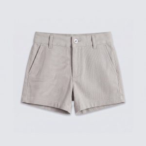 Pantalón corto sarga beige