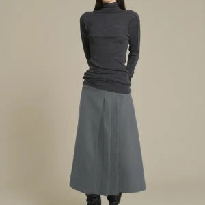 FALDA VARNA GRIS JASPEADO