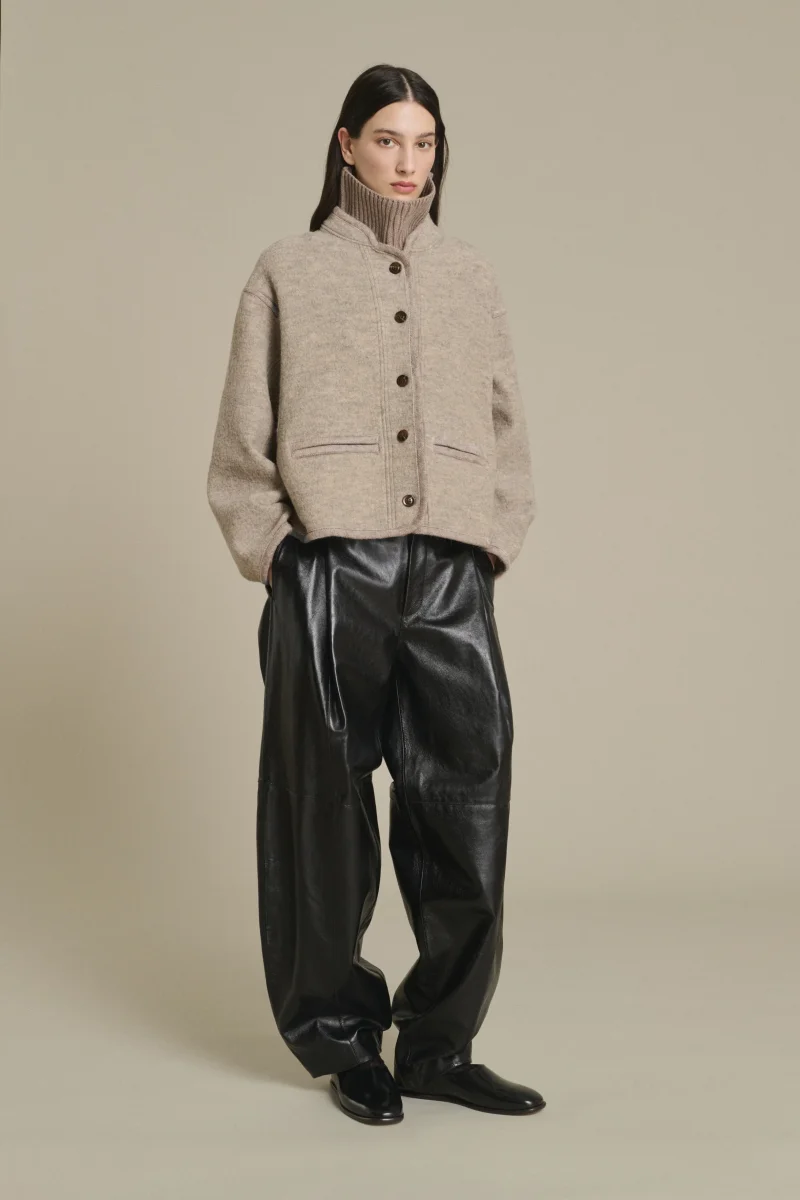 CHAQUETA OLYMPE BEIGE/GRIS - Imagen 4