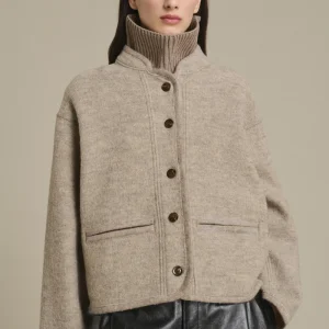 CHAQUETA OLYMPE BEIGE/GRIS