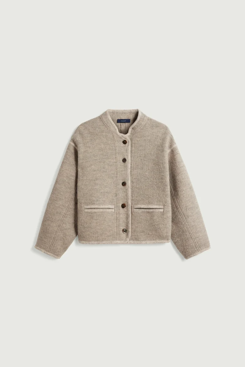 CHAQUETA OLYMPE BEIGE/GRIS - Imagen 6