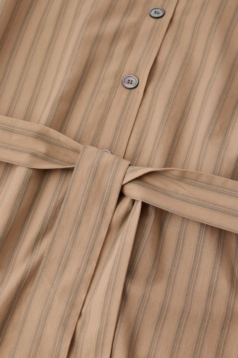 VESTIDO IZZO BEIGE VERDE - Imagen 8