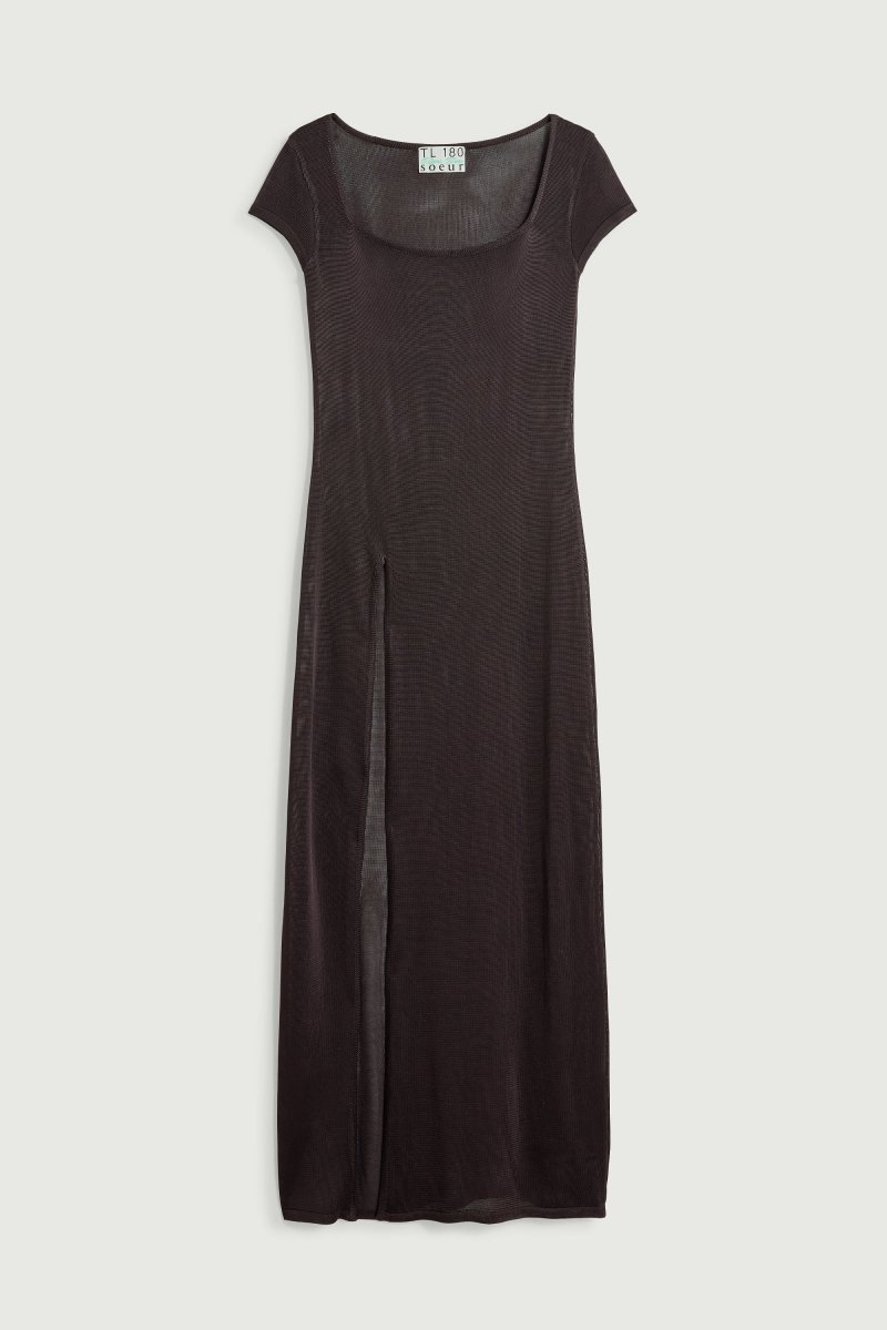 VESTIDO ORNELLA MARRÓN OSCURO - Imagen 7
