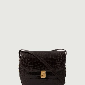 BOLSO BELLISSIMA MAXI MARRÓN OSCURO CROCO