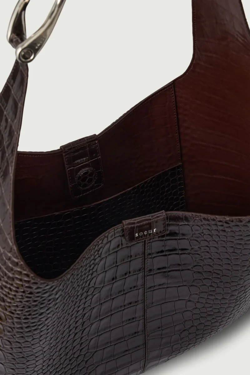 BOLSO COSIMA MARRÓN OSCURO - Imagen 7