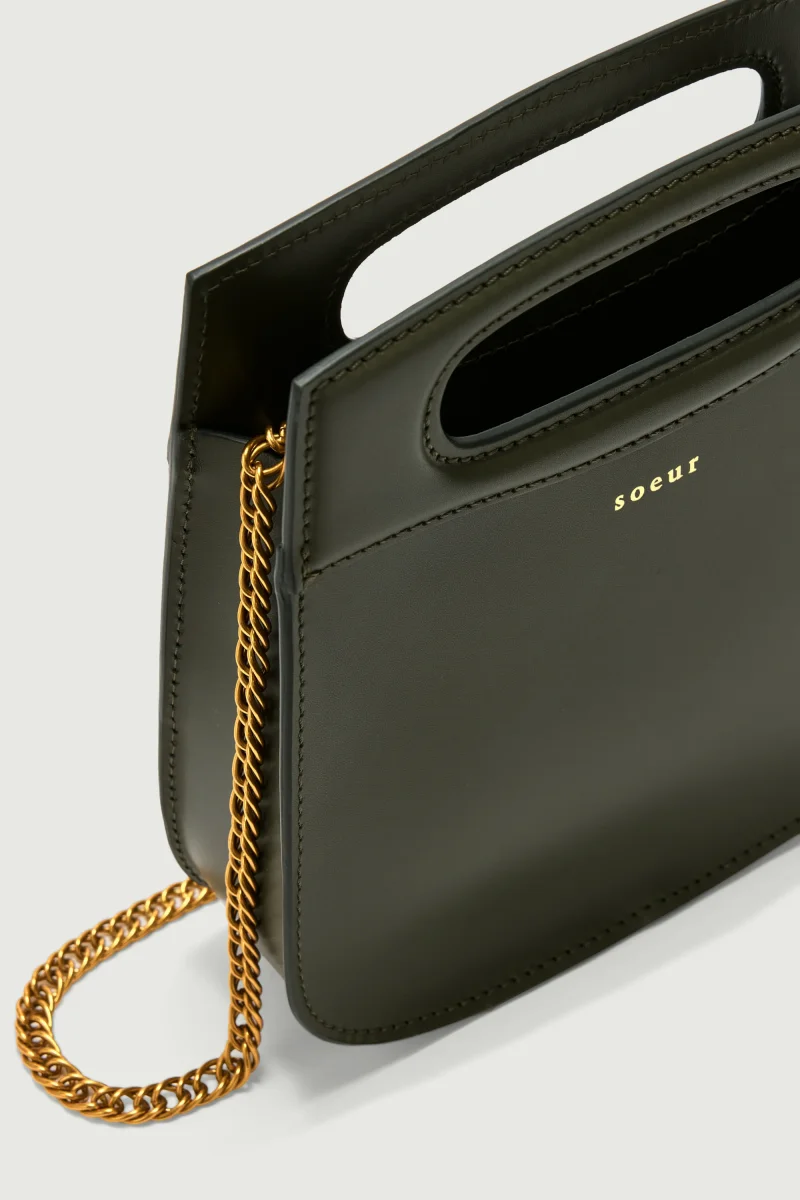 BOLSO CHERI MINI VERDE MILITAR - Imagen 5