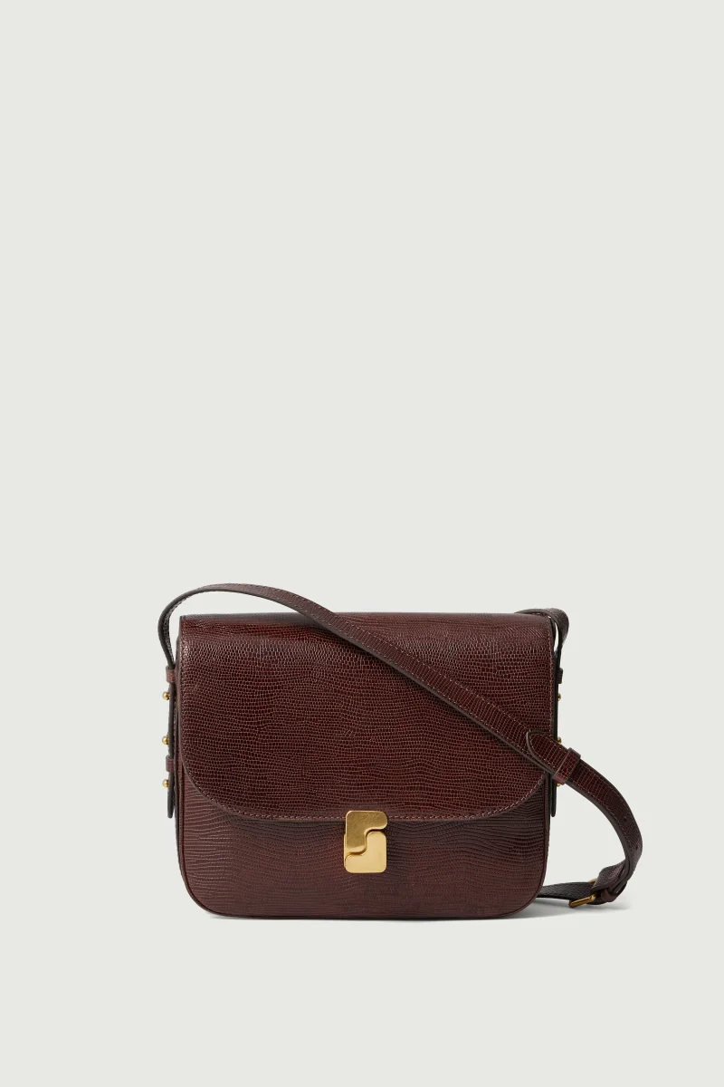BOLSO BELLISSIMA MAXI CHOCOLATE LAGARTO - Imagen 2