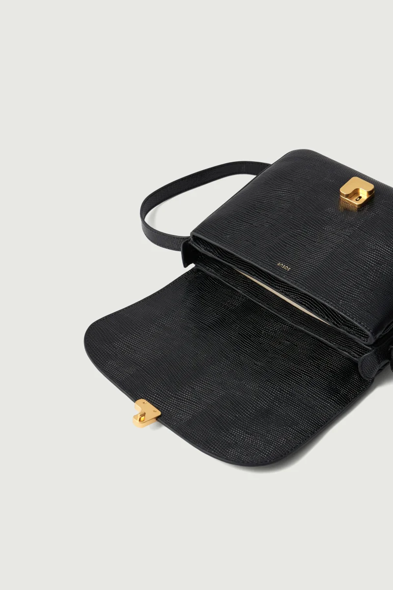 BOLSO BELLISSIMA MAXI NEGRO LAGARTO - Imagen 5