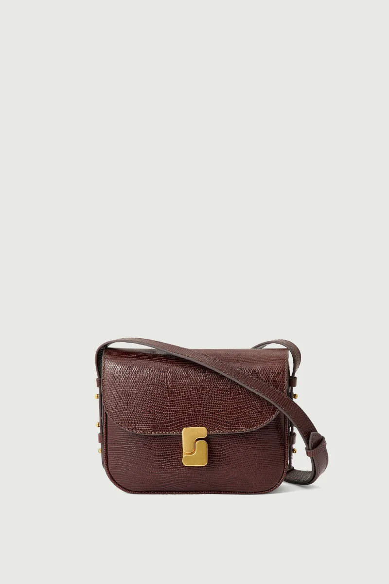 BOLSO BELLISSIMA MINI CHOCOLATE LAGARTO