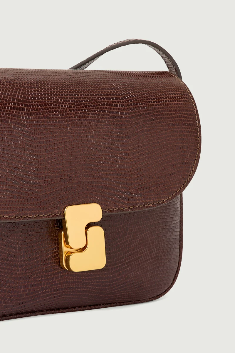 BOLSO BELLISSIMA MINI CHOCOLATE LAGARTO - Imagen 4