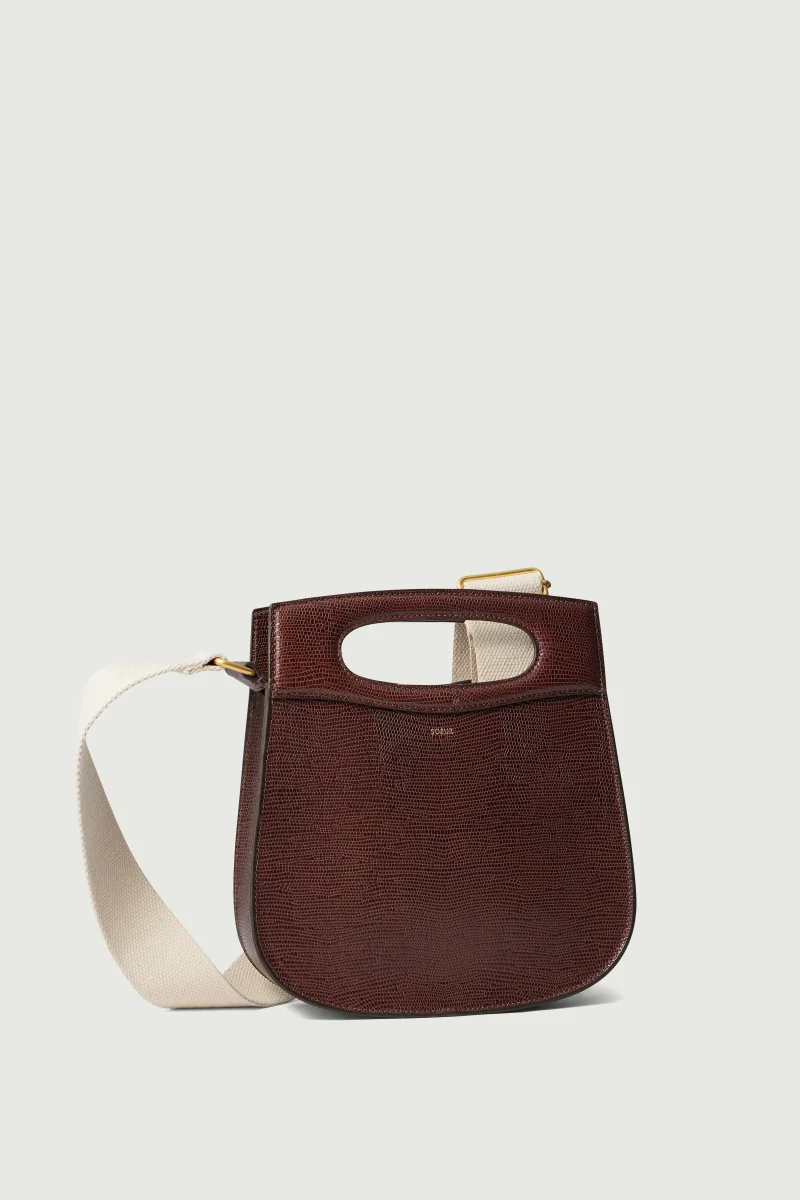 BOLSO CHERI CHOCOLATE LAGARTO - Imagen 3