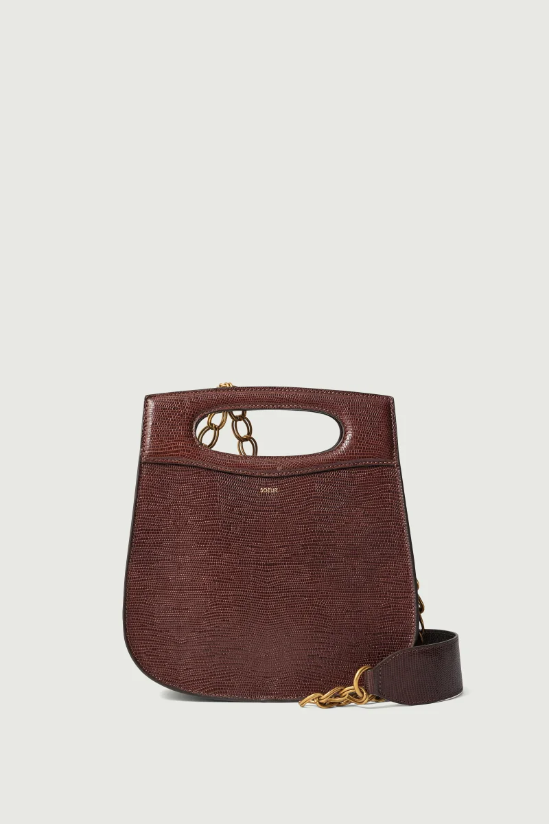 BOLSO CHERI CHOCOLATE LAGARTO