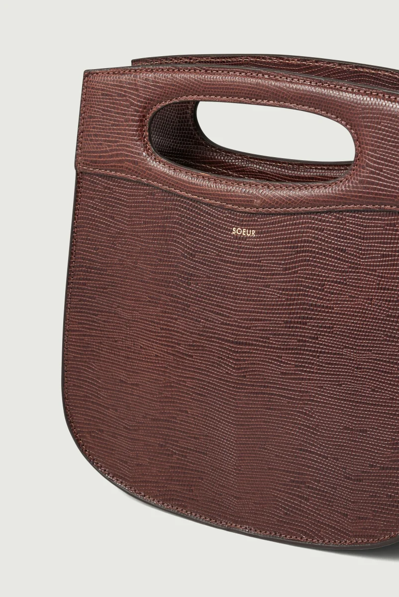 BOLSO CHERI CHOCOLATE LAGARTO - Imagen 4