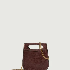 BOLSO CHERI MINI CHOCOLATE LAGARTO