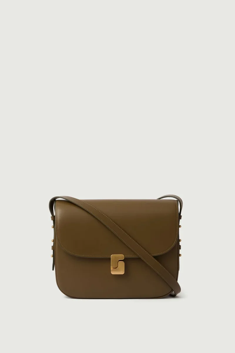 BOLSO BELLISSIMA MAXI CAQUI DORADO