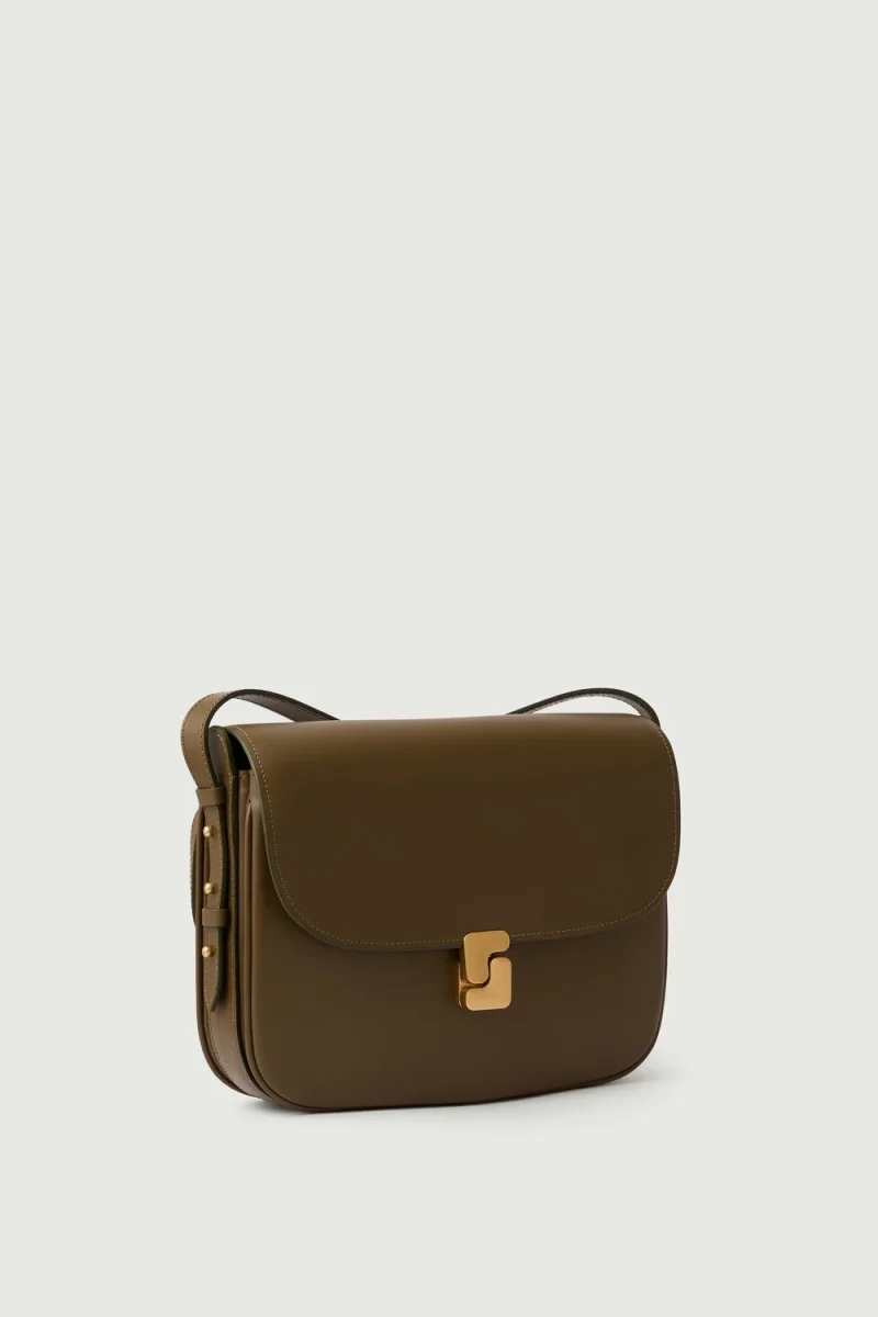 BOLSO BELLISSIMA MAXI CAQUI DORADO - Imagen 4
