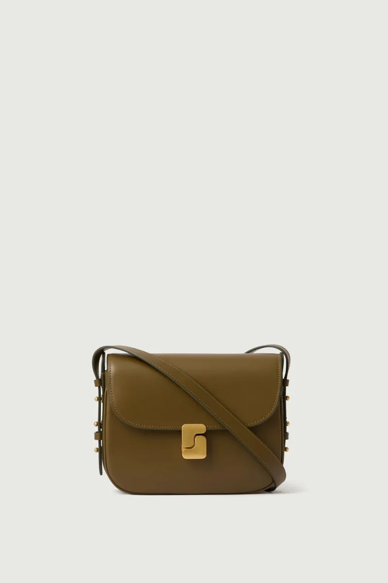 BOLSO BELLISSIMA MINI CAQUI DORADO - Imagen 2