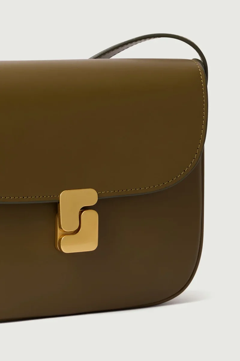 BOLSO BELLISSIMA MINI CAQUI DORADO - Imagen 5
