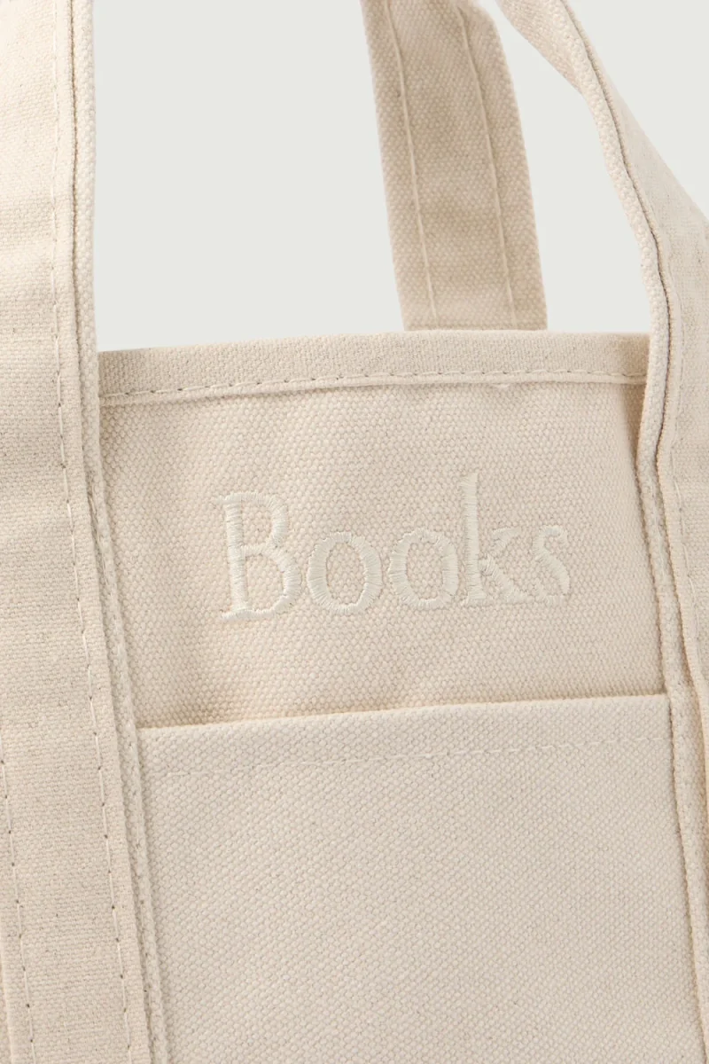 CABAS BOOKS MINI ECRU - Imagen 3