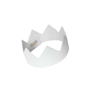 Corona Glitter blanca