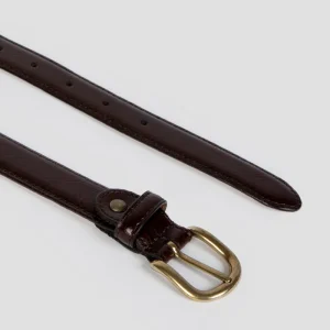 Cinturon Fino Venas Marron SKU 0.31785