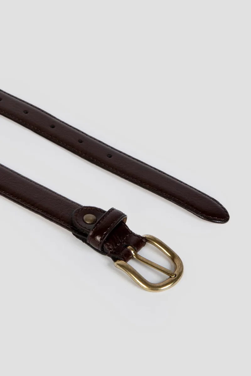Cinturon Fino Venas Marron SKU 0.31785 - Imagen 2