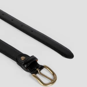 Cinturon Fino Venas Negro SKU 0.31785