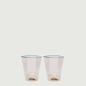 PAR DE COPAS DE MURANO AZUL