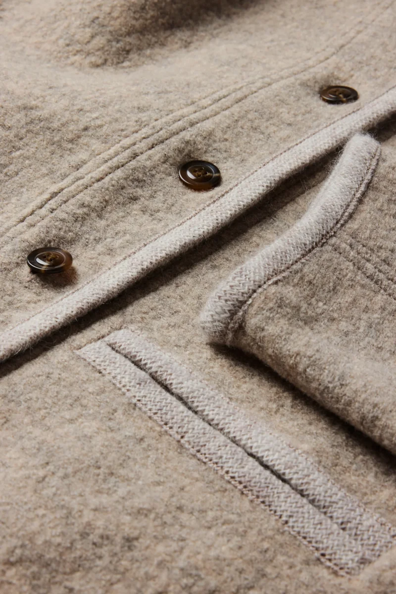 CHAQUETA OLYMPE BEIGE/GRIS - Imagen 7