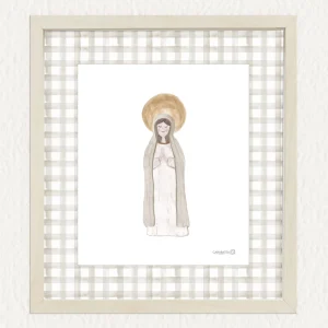 Lámina Virgencita - beige