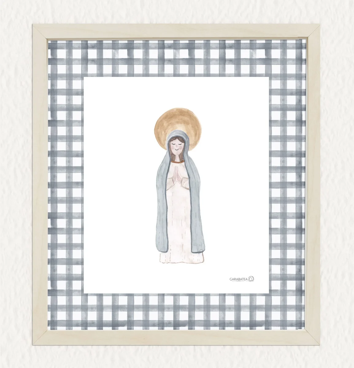 Lámina Virgencita - celeste - Imagen 2