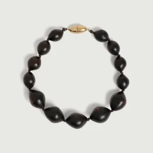 COLLAR ZAMIA MARRON FONCÉ