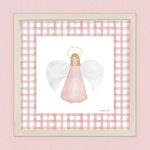 Lámina Angelita de la guarda – rosa