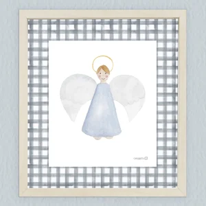 Lámina Angelito de la guarda – celeste