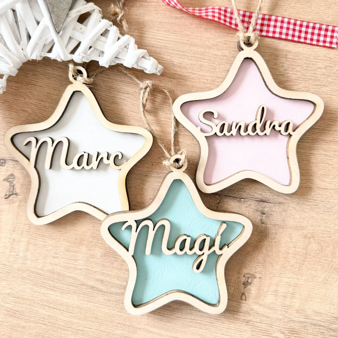 Bola navidad estrella color personalizada - Imagen 6