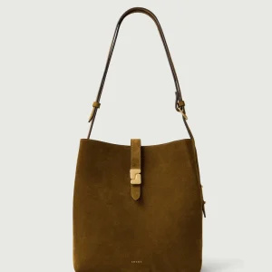 BOLSO BELLO CARAMELO CUERO FLOR
