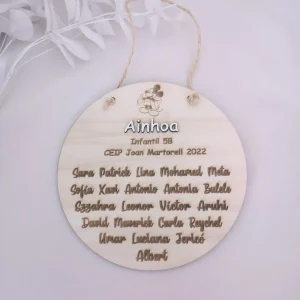 Placa personalizada madera