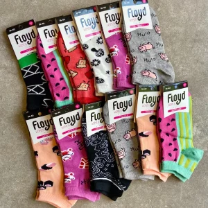 FLOYD MJ6 SOQUETE LARGO DE DAMA ESTAMPADO PACK X12