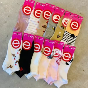 ELEMENTO ART 101 SOQUETE DAMA ESTAMPADO PACK X12