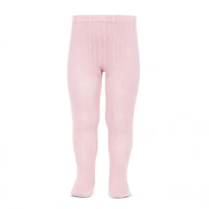 Leotardos básicos canalé ROSA 500