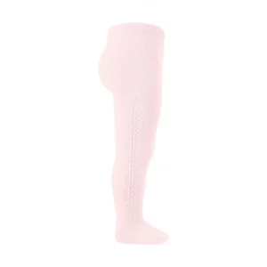 Leotardos perlé calado ROSA 500