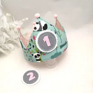 Corona cumpleaños reversible Hey pandas