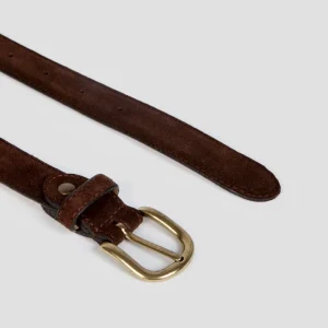 Cinturon Fino Serraje Marron SKU 0.31784