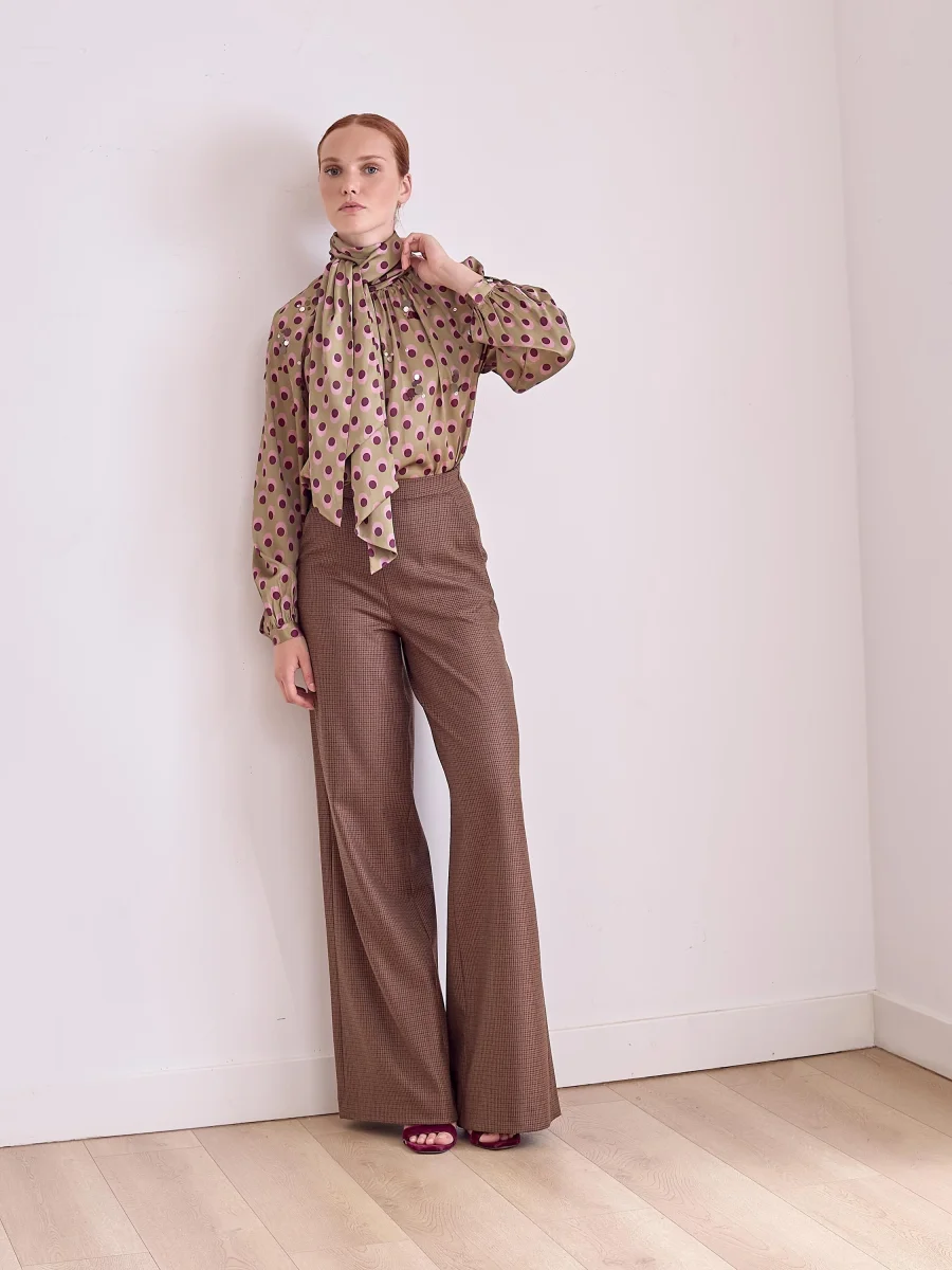Blusa verde lunares con lentejuelas - Imagen 6