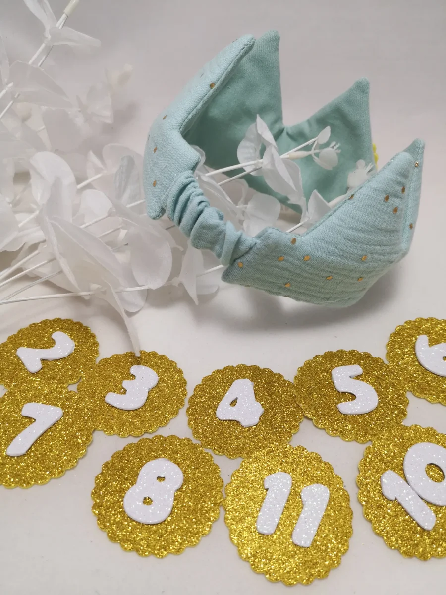 Corona Cumplemes muselina - Imagen 3